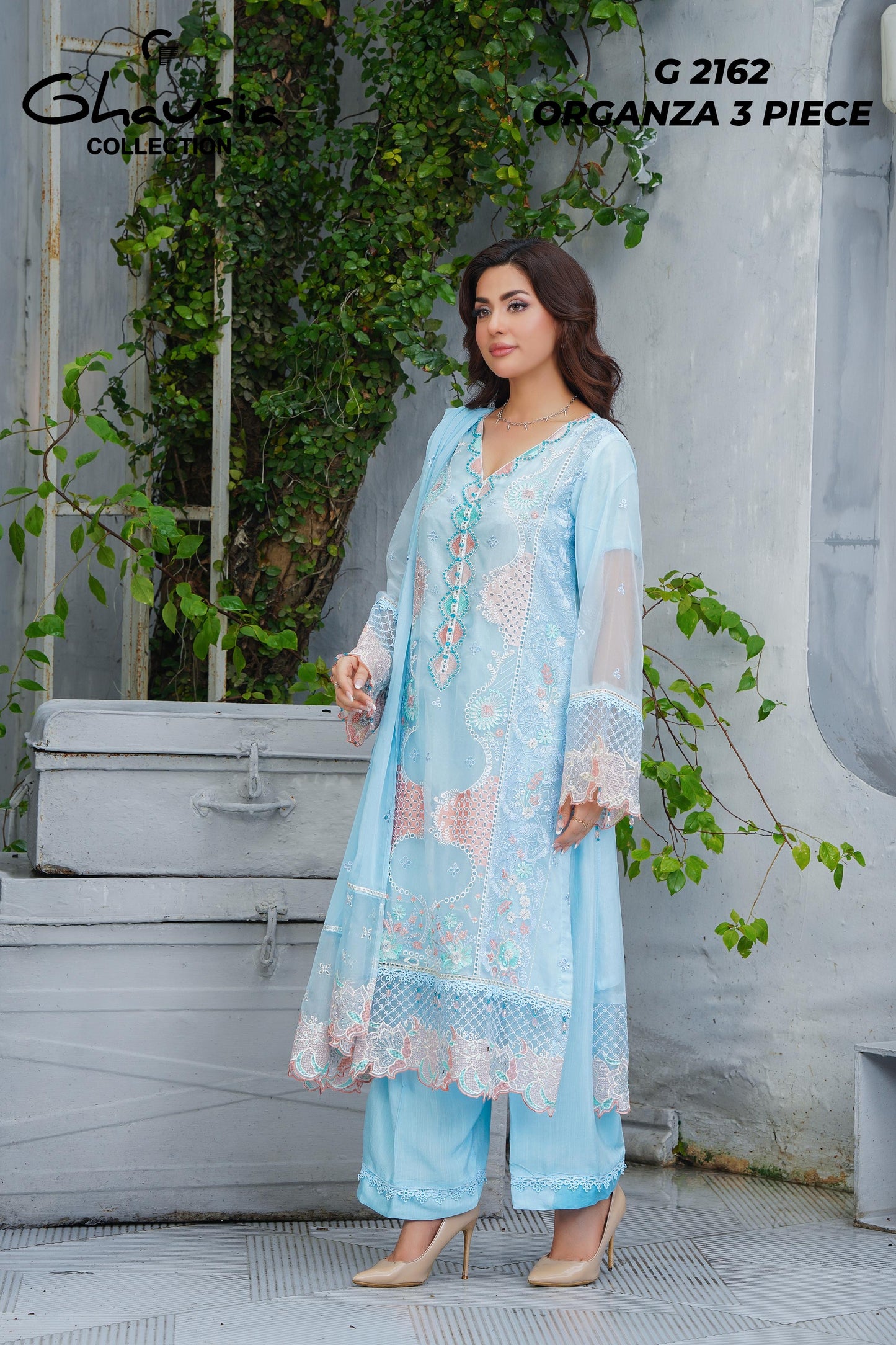 Organza Silk 3 Piece - G2162