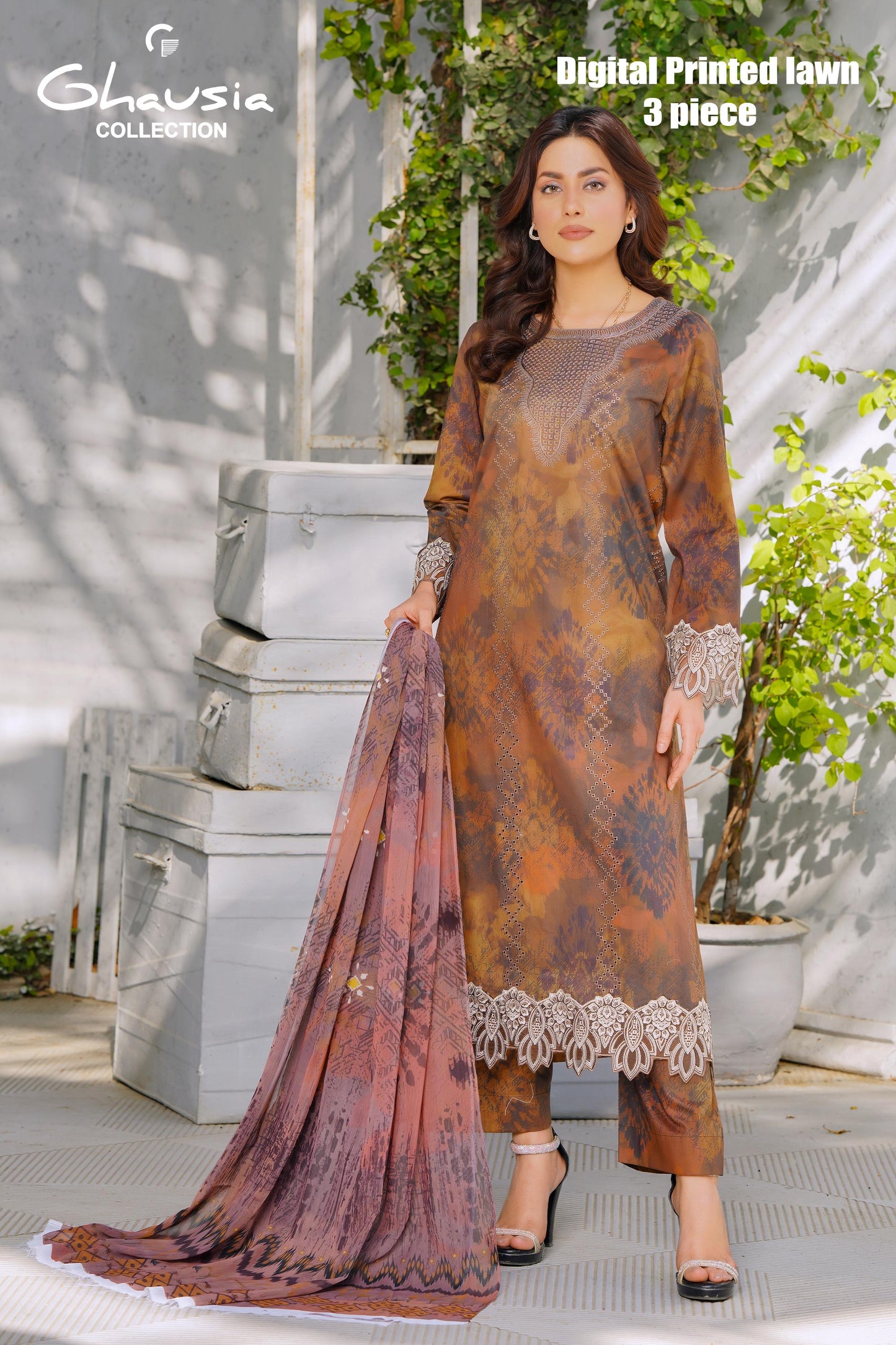 Lawn Digital Print Kurta 3P