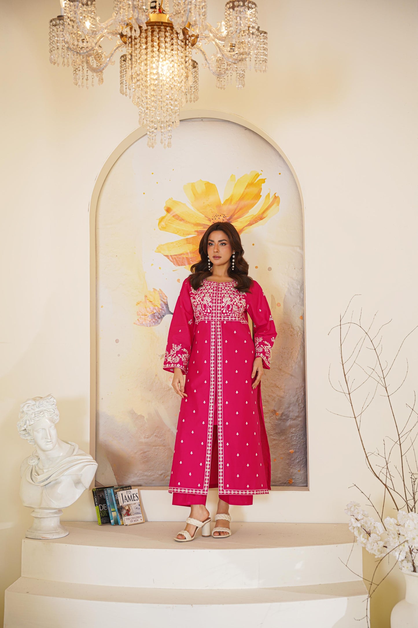 Lawn Embroidered Gown 2P - G2289