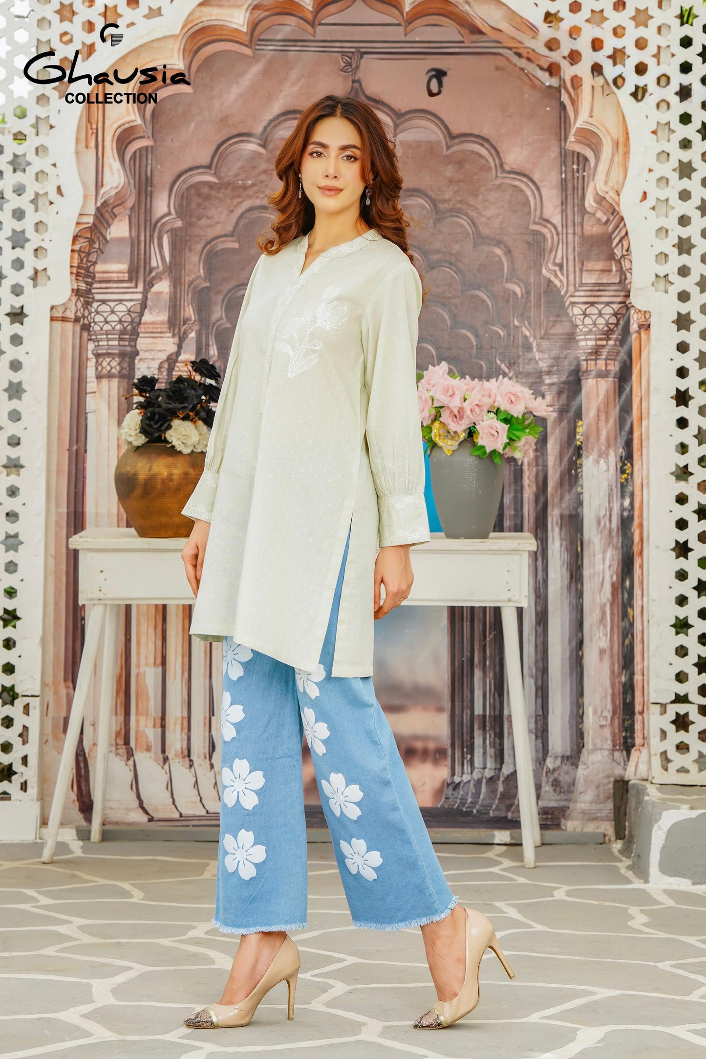 Cotton Embroidered Kurti 1P - G2013
