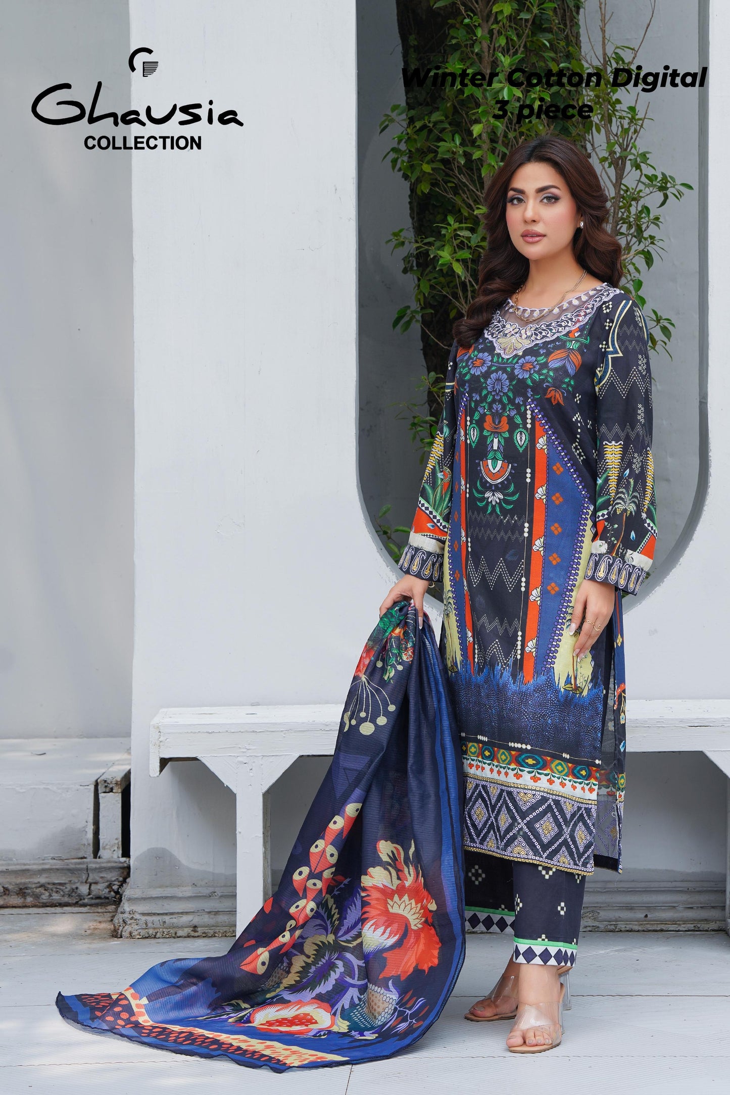 Winter Digital Cotton 3 Piece