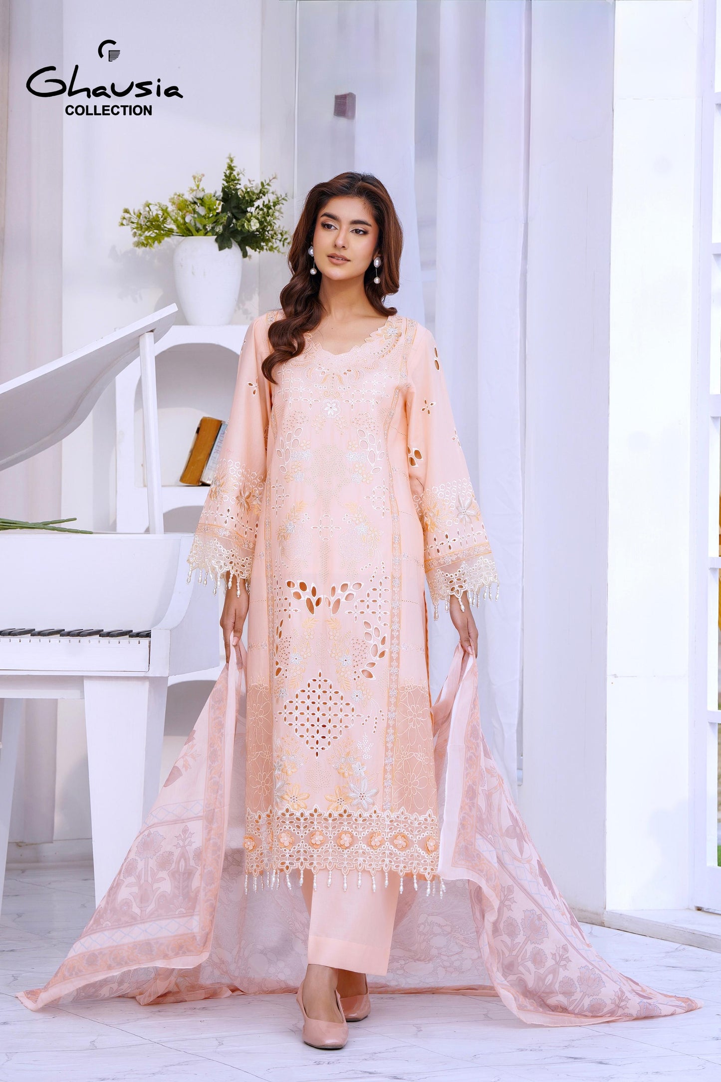 Lawn Embroidered Kurta 3P - G2160