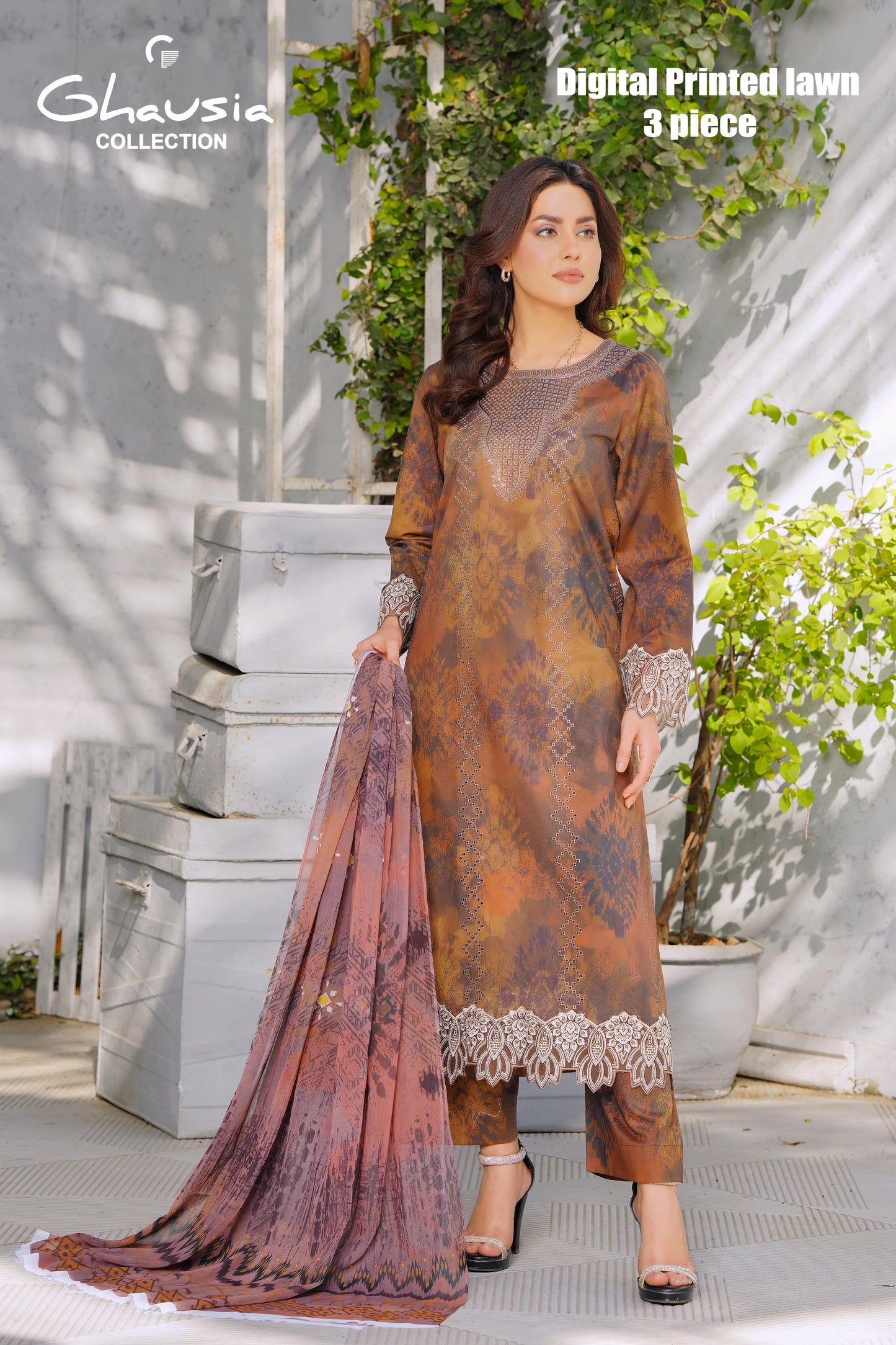 Lawn Digital Print Kurta 3P