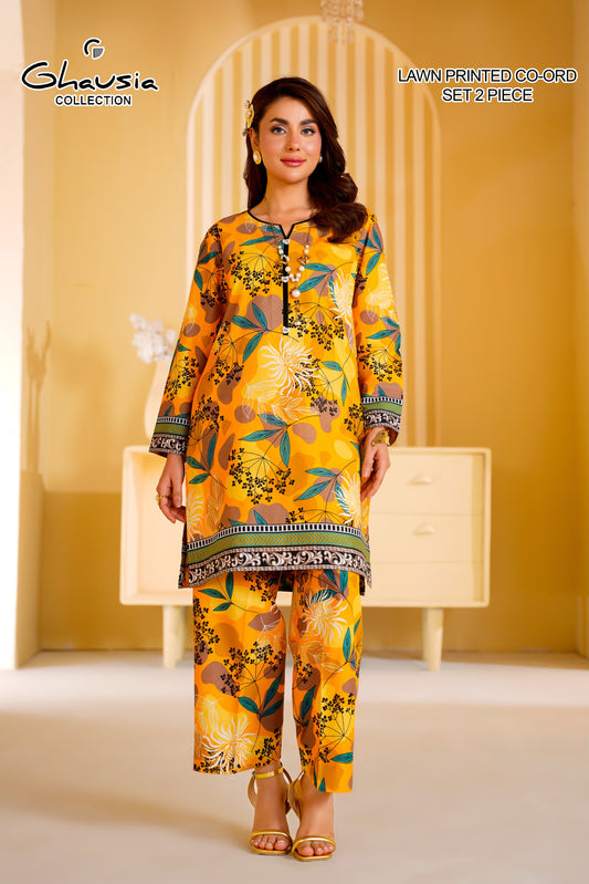 Printed Lawn Kurta 2 piece