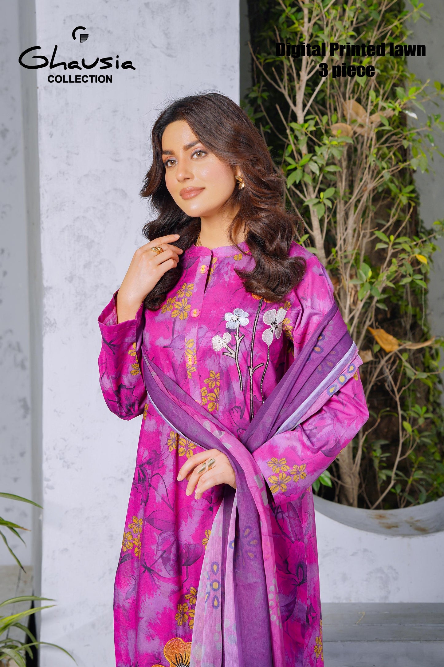 Lawn Digital Print Kurta 3P