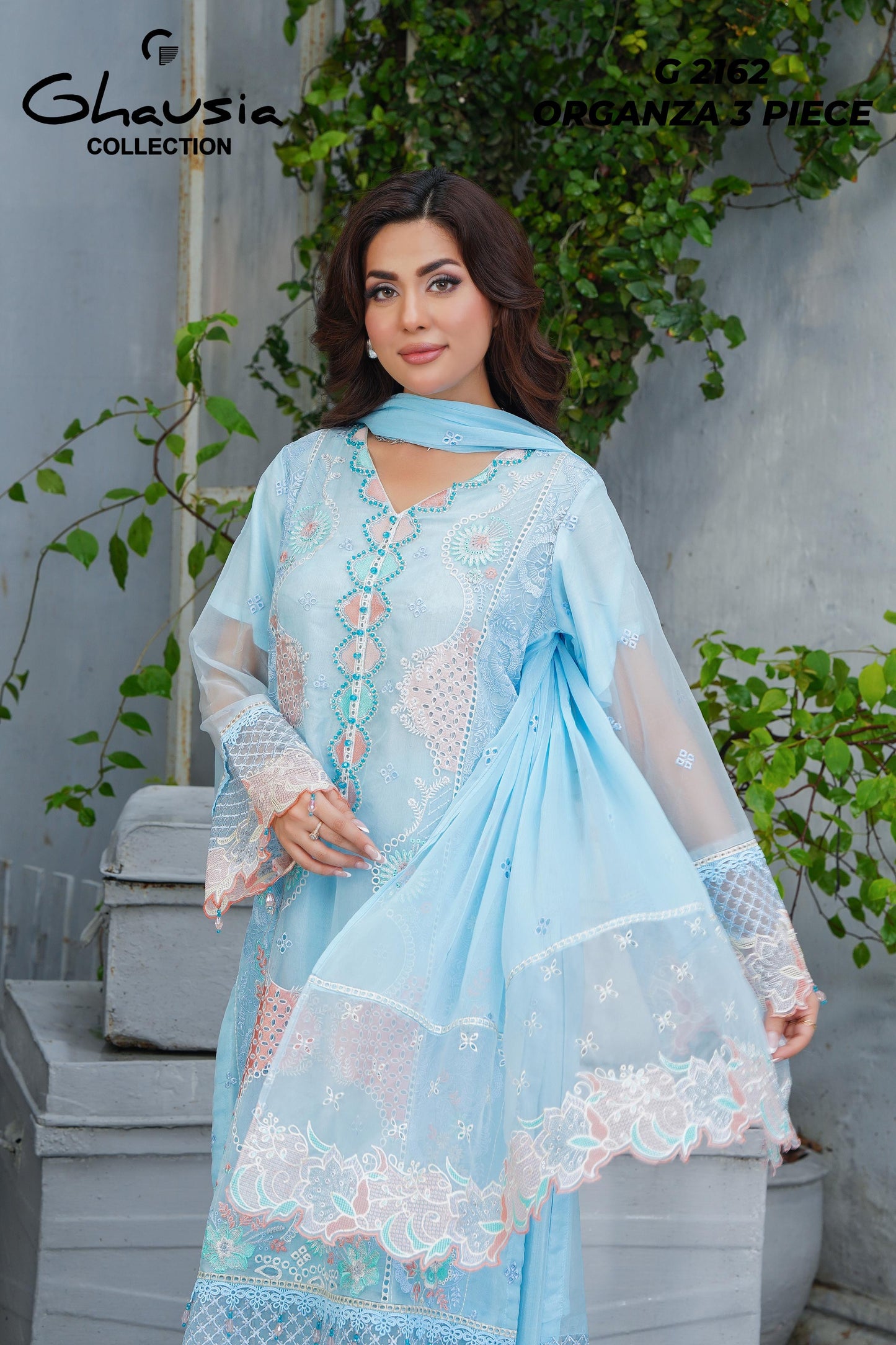 Organza Silk 3 Piece - G2162