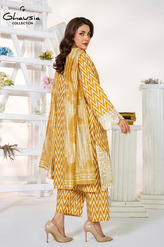 Cotton Digital Print Kurta 3P