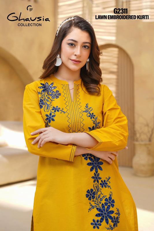 Lawn Embroidered Kurti 1P - G2311
