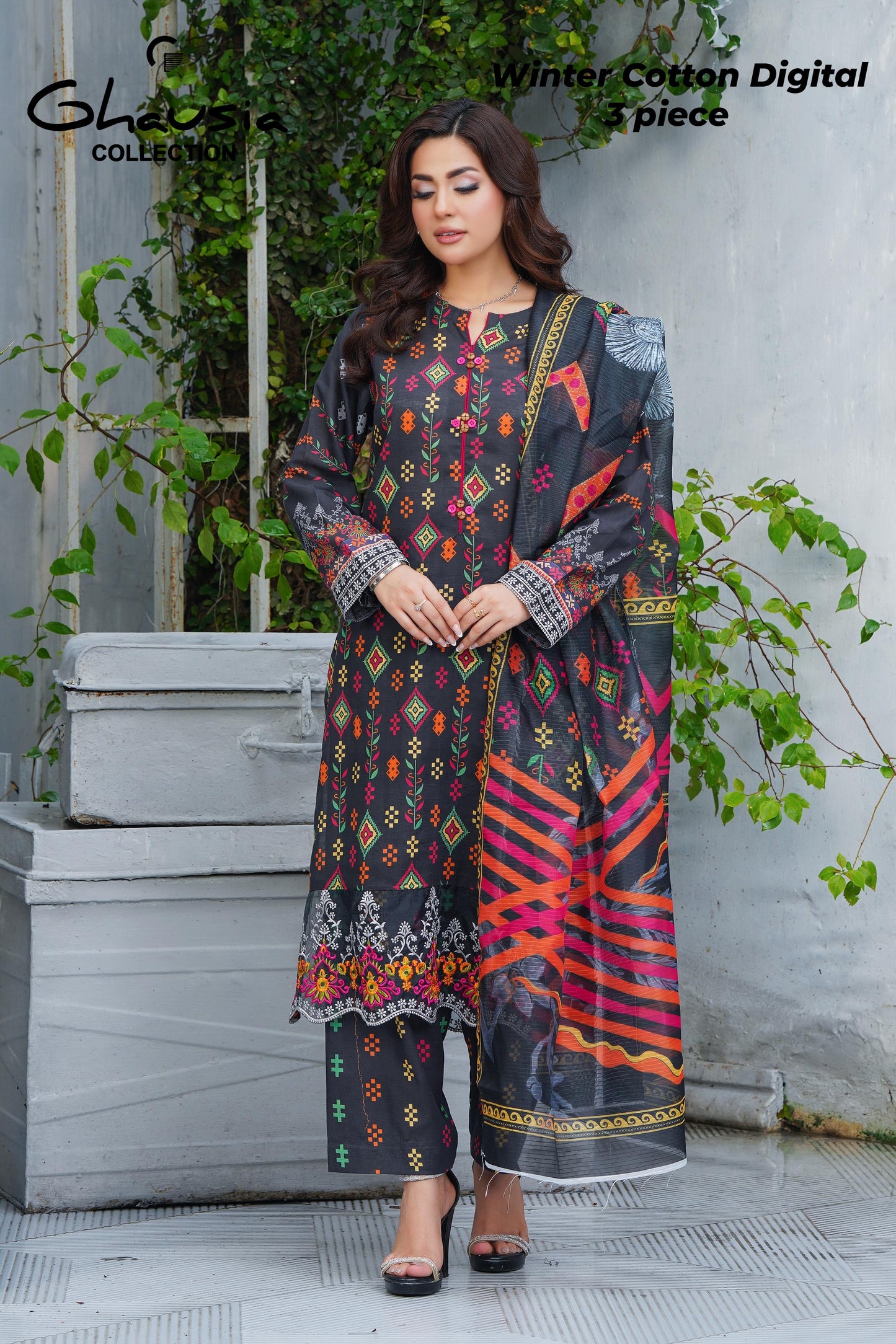Winter Digital Cotton 3 Piece
