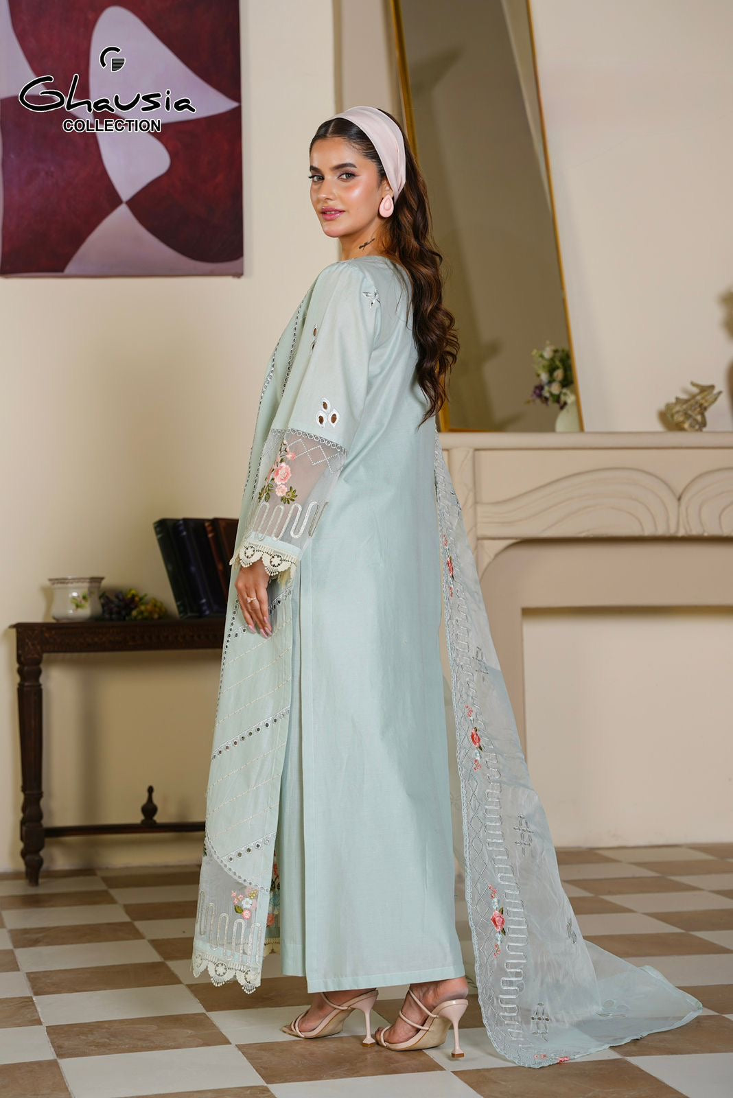 Lawn Embroidered Kurta 3P - G2352