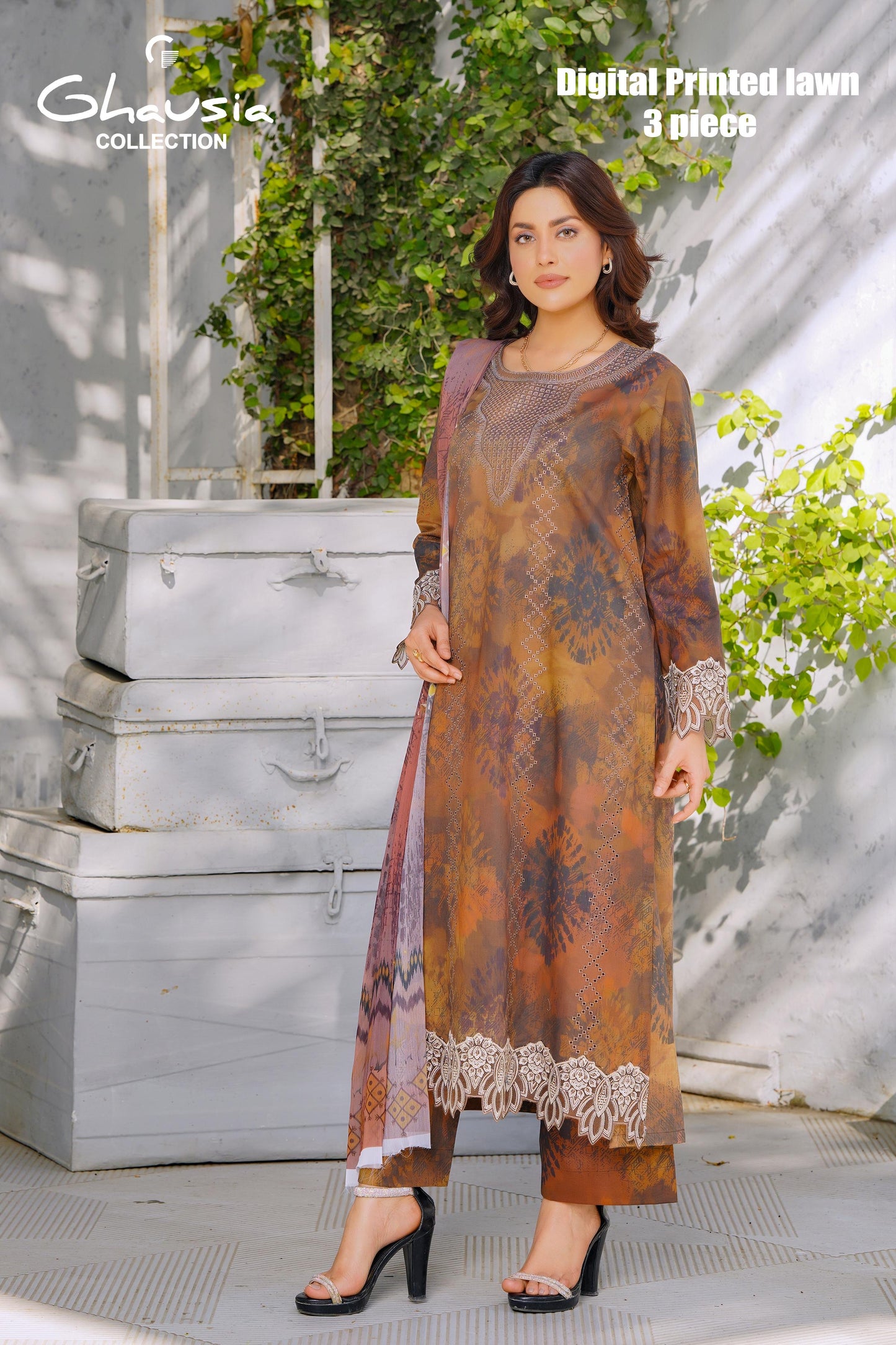 Lawn Digital Print Kurta 3P