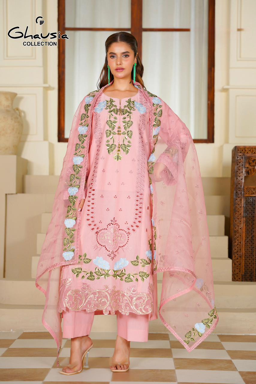 Lawn Embroidered Kurta 3P - G2356