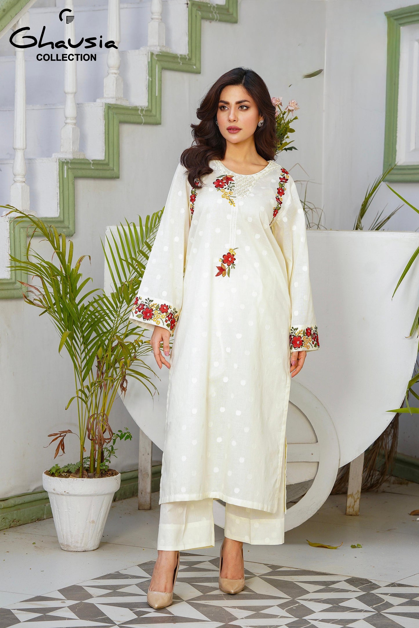 Lawn Embroidered Kurta 2P - G2085