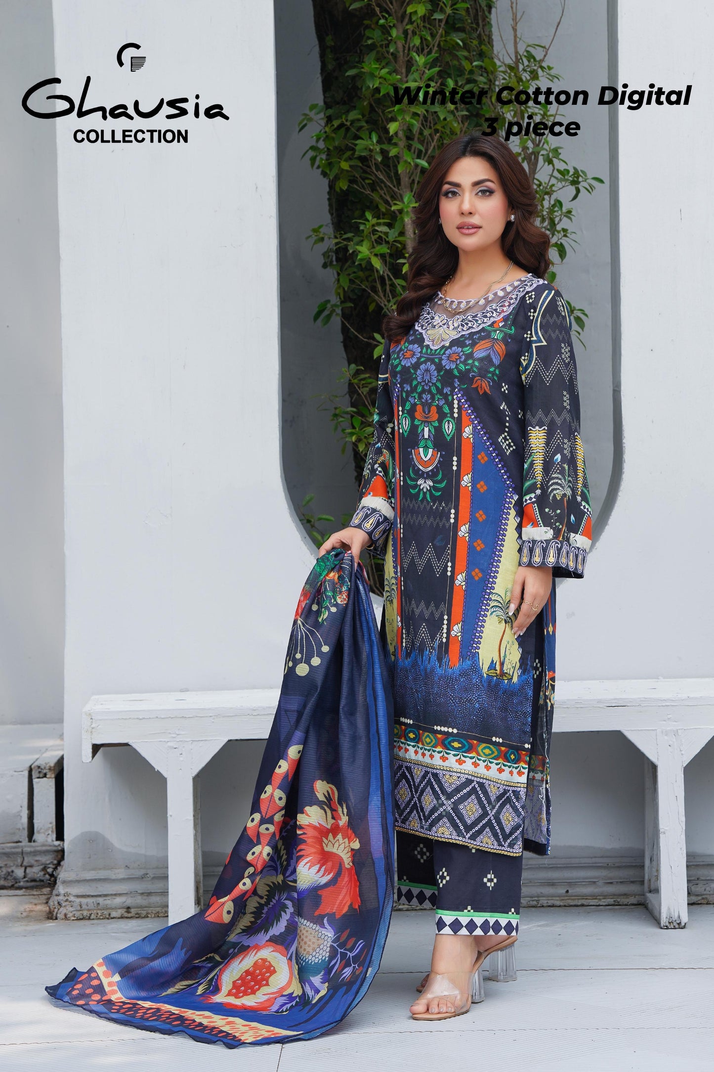 Winter Digital Cotton 3 Piece
