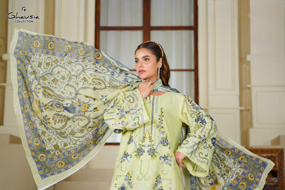 Lawn Embroidered Kurta 3P - G2363
