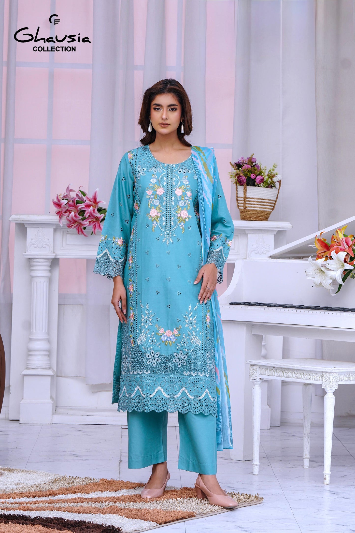 Lawn Embroidered Kurta 3P - G2161