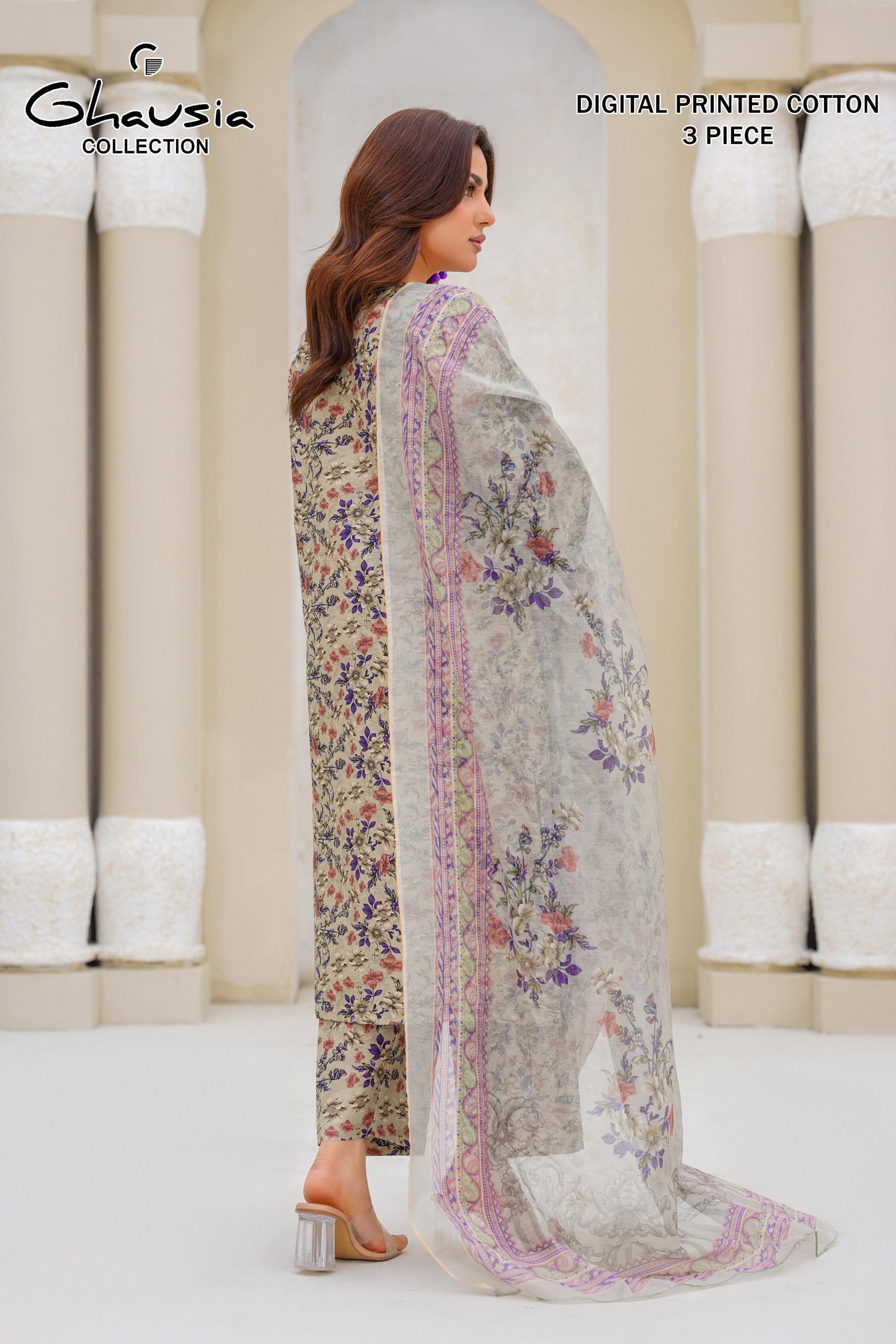 Cotton Digital Print Kurta 3P