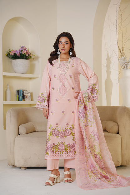 Lawn Embroidered Kurta 3P - G2235