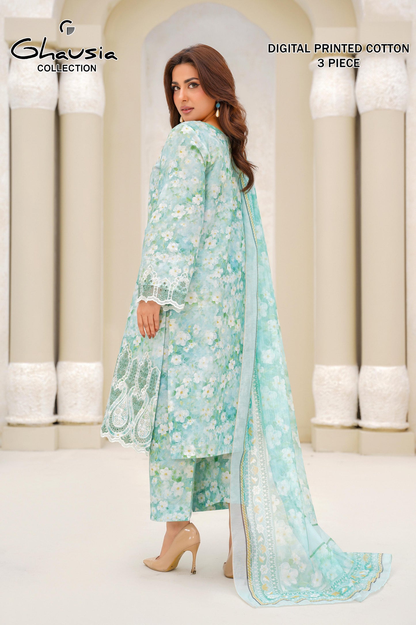 Cotton Digital Print Kurta 3P