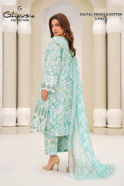 Cotton Digital Print Kurta 3P