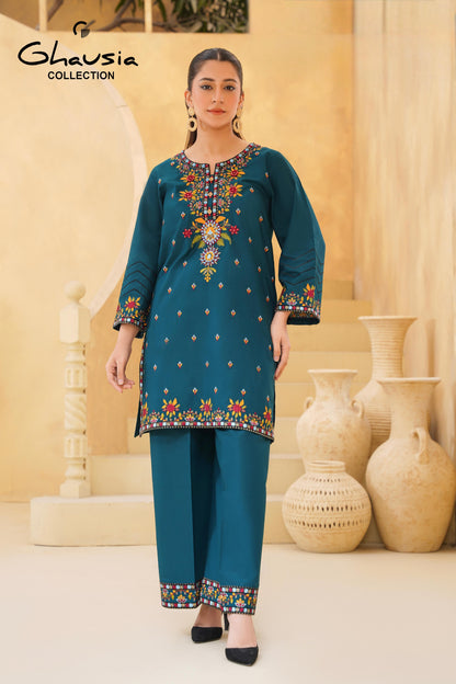 Lawn Embroidered kurti 2P - G2298