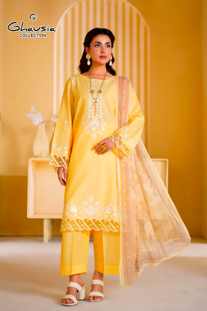 Lawn Embroidered Kurta 3P - G2401