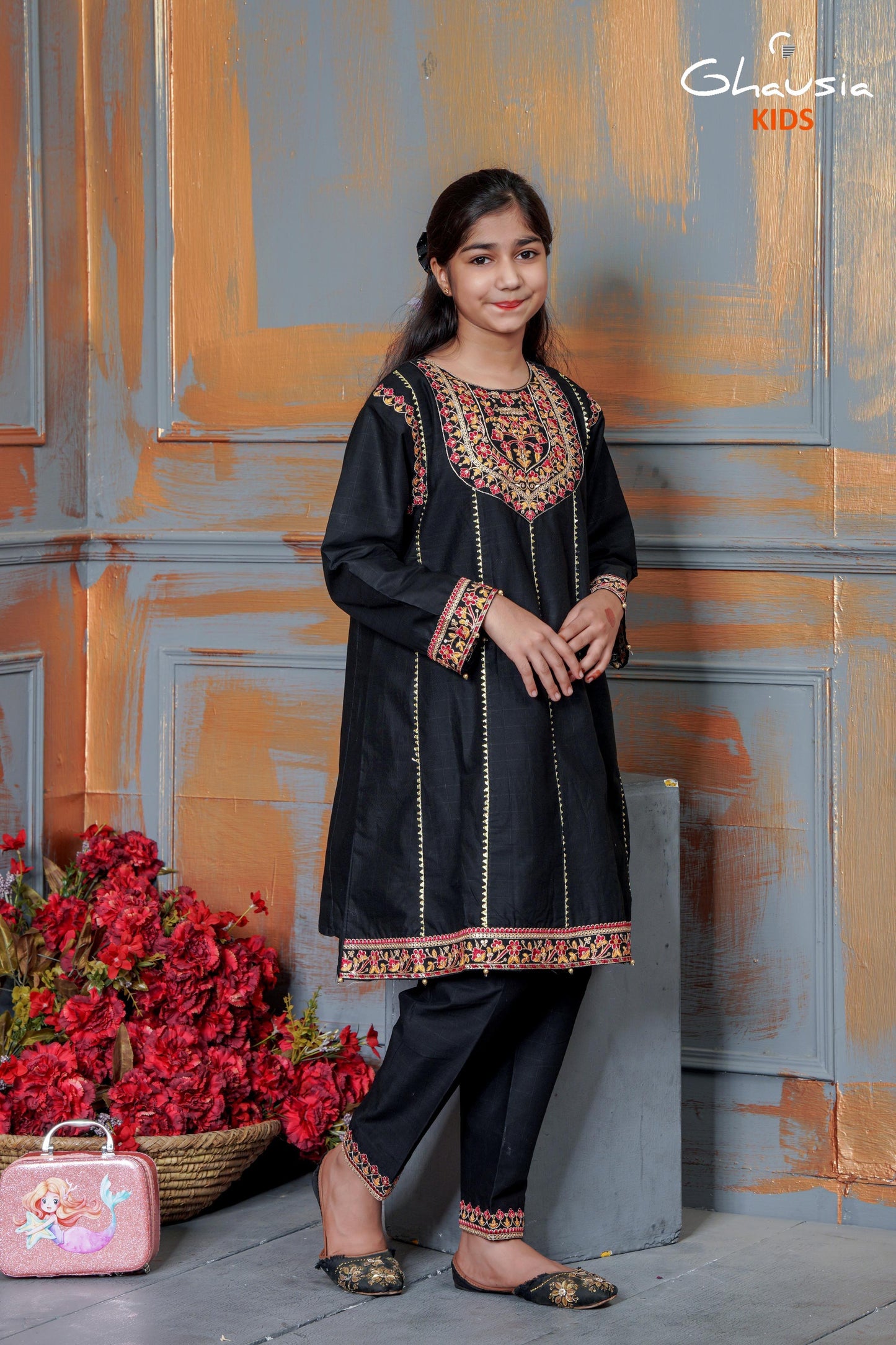 Kids Embroidered frock - K001