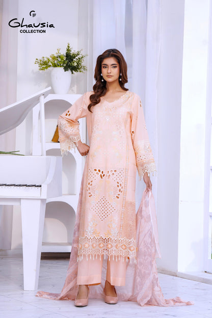 Lawn Embroidered Kurta 3P - G2160