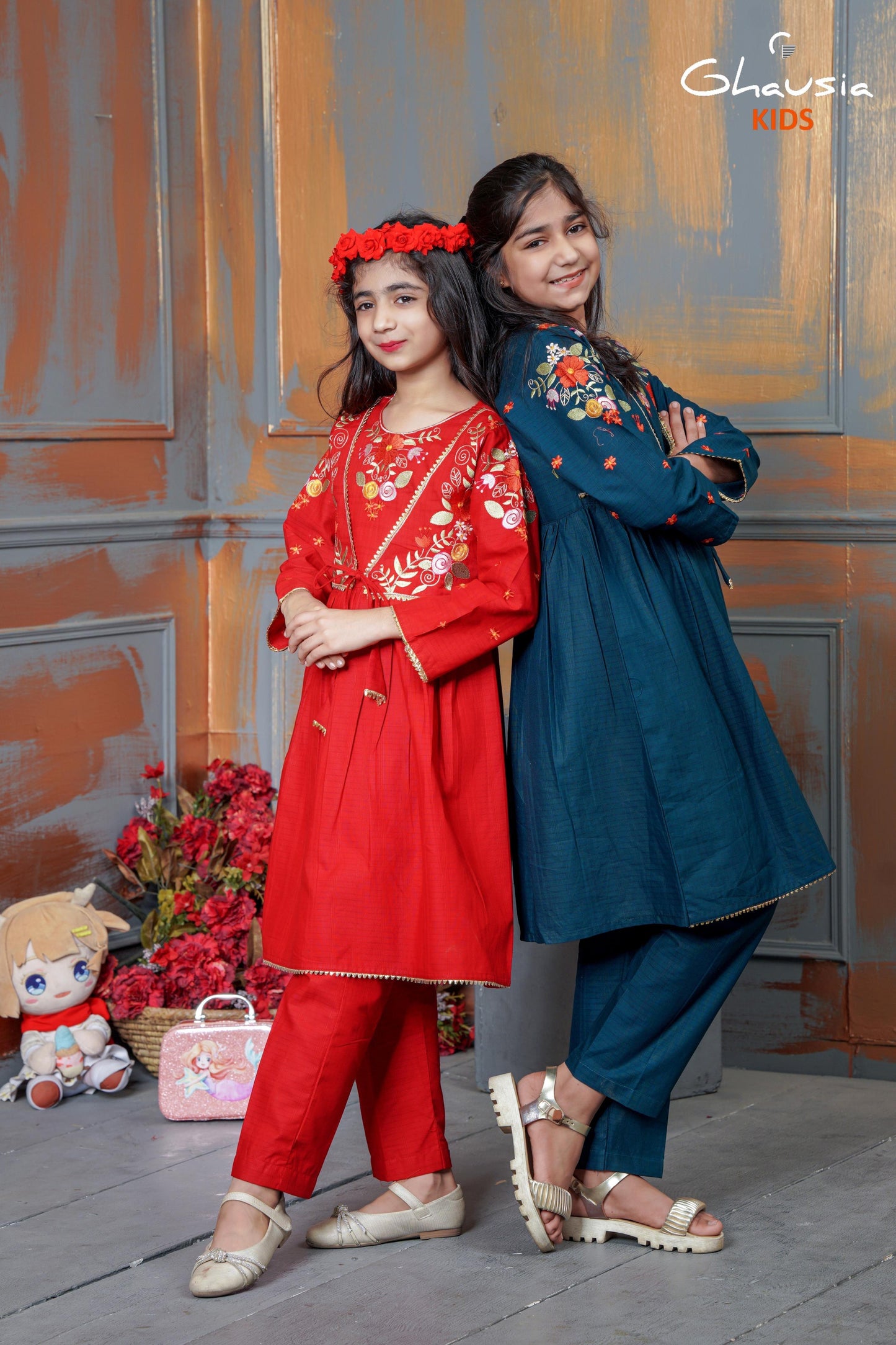 Kids Embroidered frock - K002