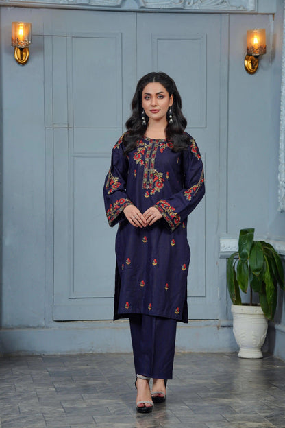 Embroidered Cambric Cotton 2pc ~ G1899 - Ghausia Collection