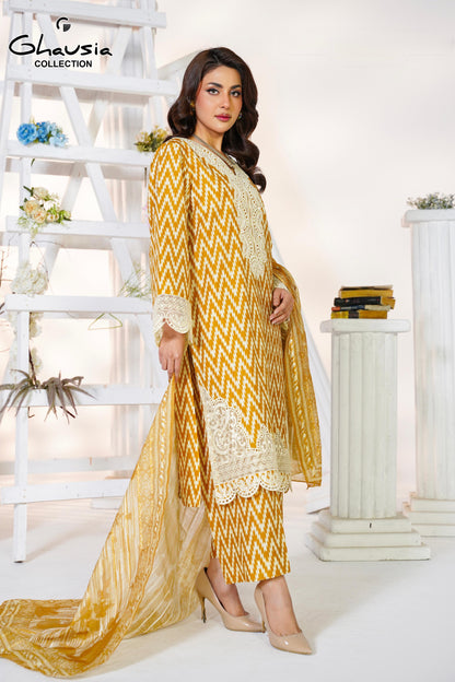 Cotton Digital Print Kurta 3P