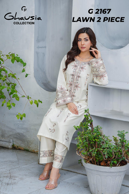 Lawn Embroidered Kurta 2P - G2167