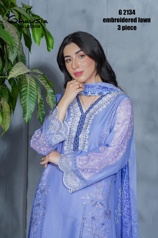 Lawn Embroidered kurta - G2134
