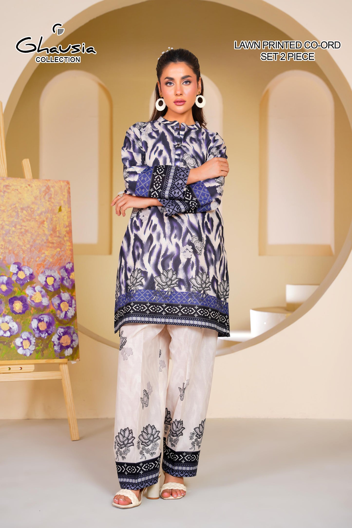 Printed Lawn Kurta 2 piece