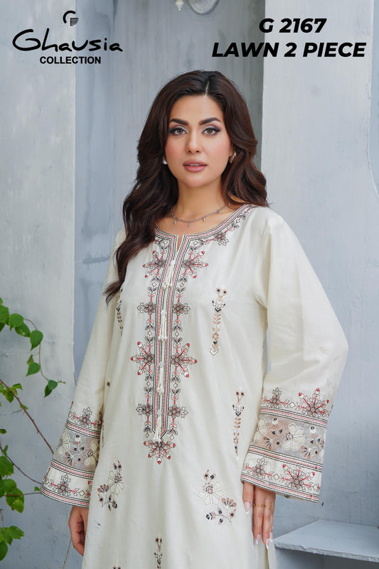 Lawn Embroidered Kurta 2P - G2167