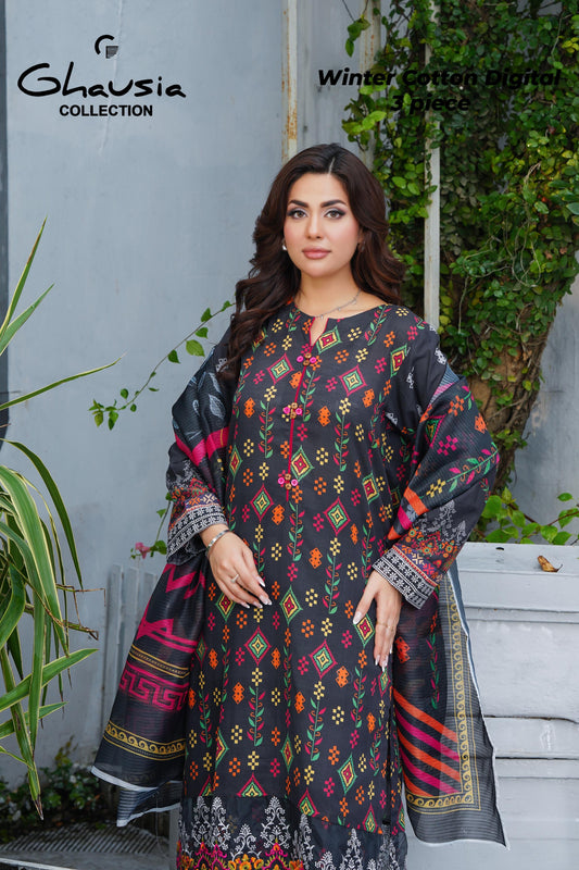 Winter Digital Cotton 3 Piece