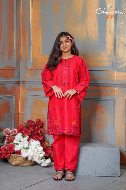 Kids Embroidered kurta - K003