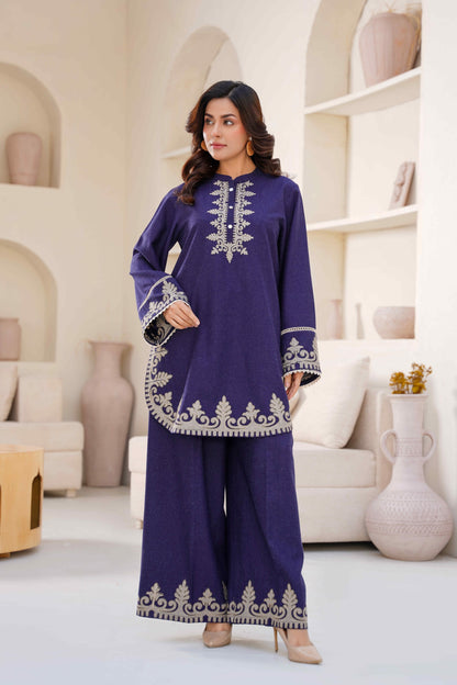 Embroidered  Wool 2pc Kurta - G2267