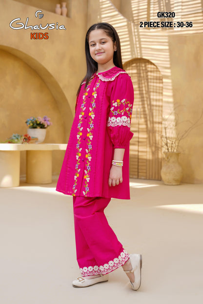 Kids Embroidered Lawn Kurta 2P - GK320