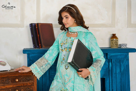 Lawn Embroidered Kurta 3P - G2367