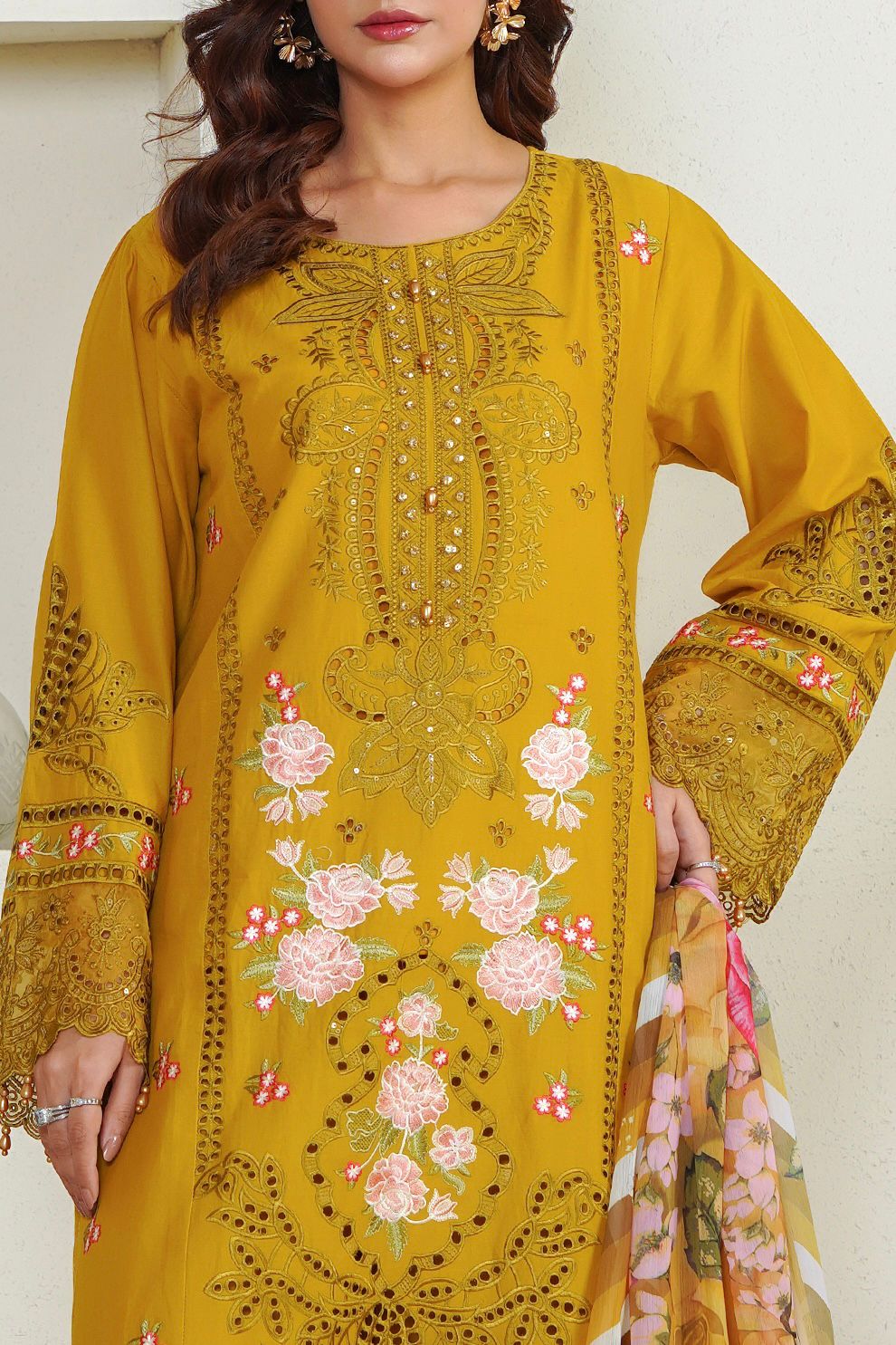 Lawn Embroidered Kurta 3P - G2141