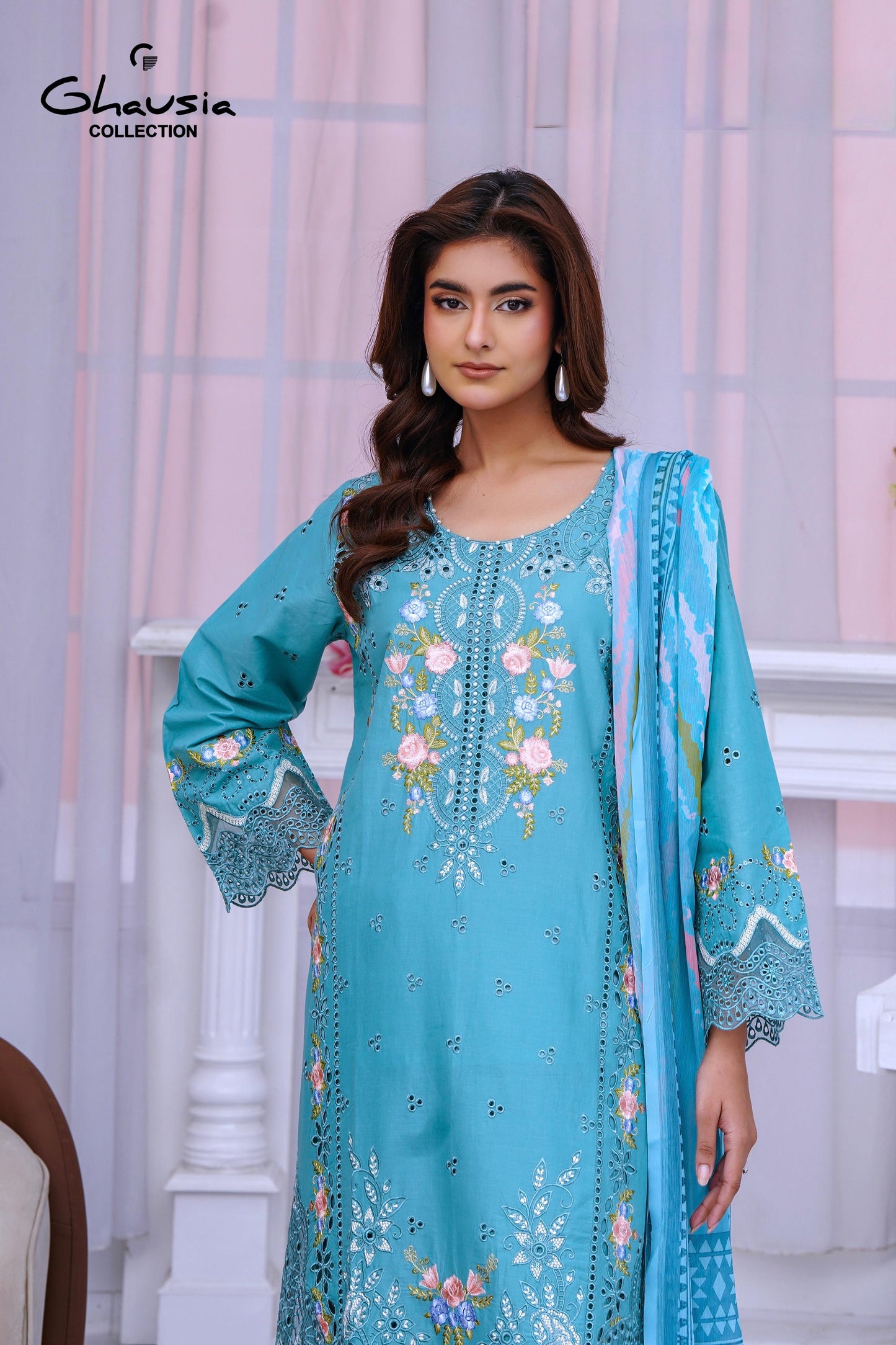 Lawn Embroidered Kurta 3P - G2161