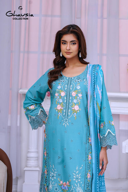 Lawn Embroidered Kurta 3P - G2161
