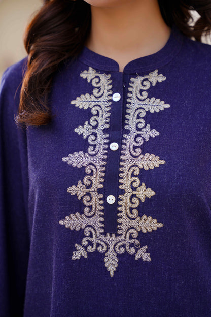 Embroidered  Wool 2pc Kurta - G2267