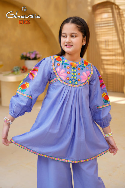 Kids Embroidered Lawn Kurta 2P - GK296