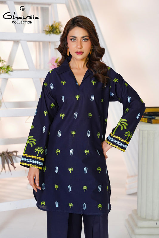 Lawn Embroidered kurti 2P - G2341