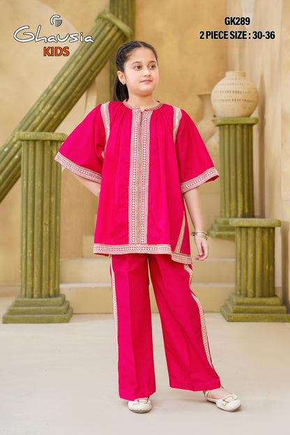 Kids Embroidered Lawn Kurta 2P - GK289