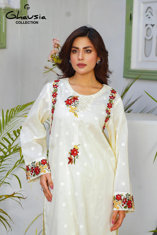 Lawn Embroidered Kurta 2P - G2085