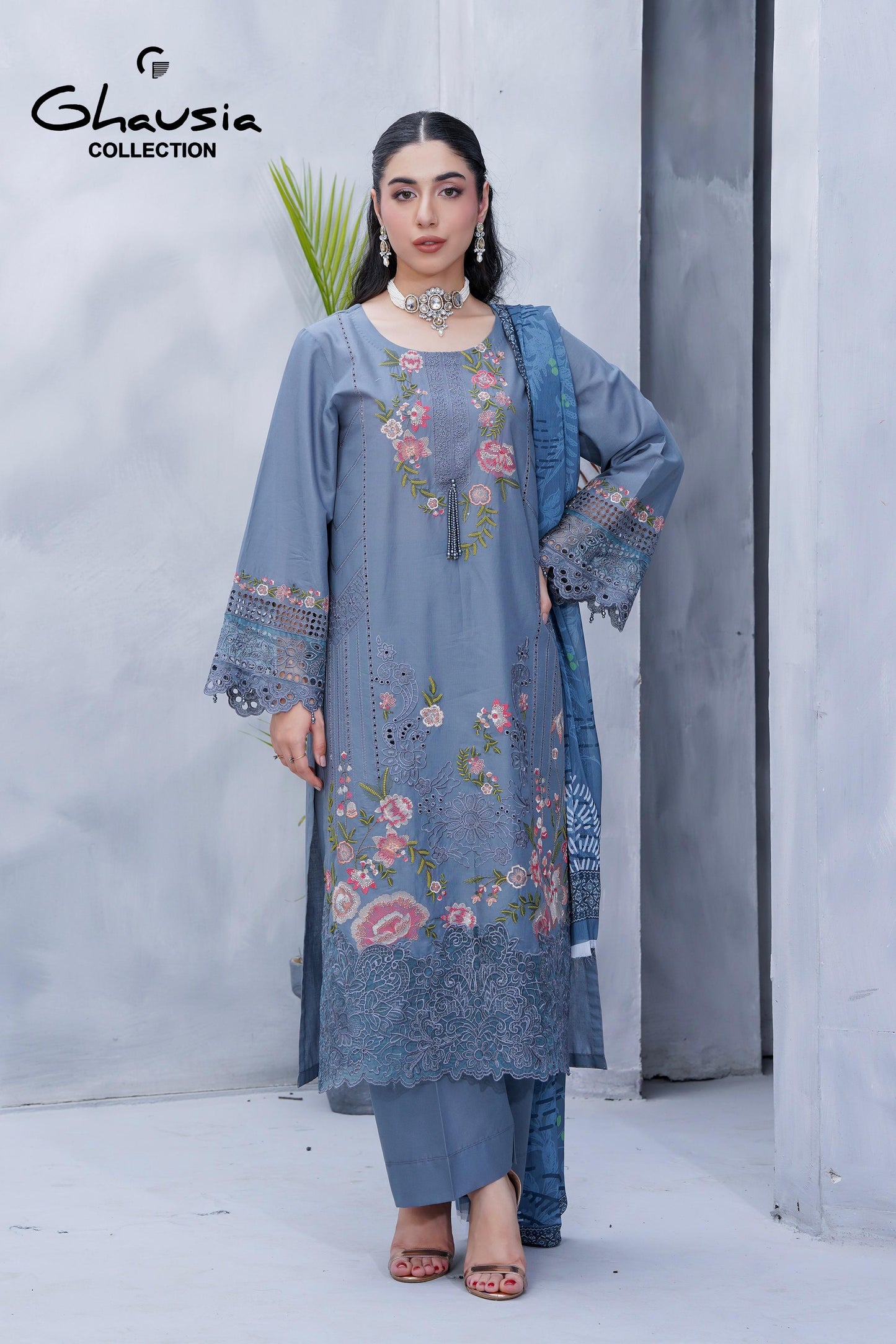 Lawn Embroidered Kurta 3P - G2140