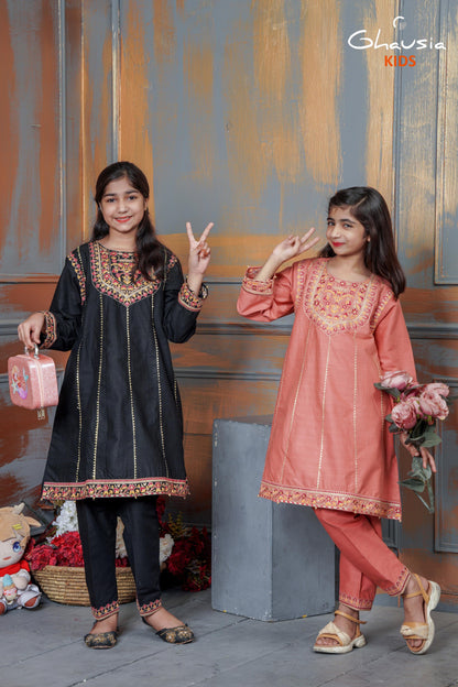 Kids Embroidered frock - K001